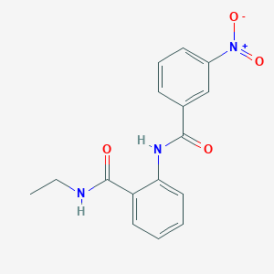 molecular formula C16H15N3O4 B5735302 N-ethyl-2-[(3-nitrobenzoyl)amino]benzamide 