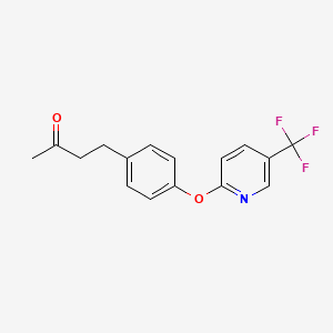 4-(4-{[5-(trifluoromethyl)-2-pyridinyl]oxy}phenyl)-2-butanone