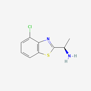 molecular formula C9H9ClN2S B573533 (R)-1-(4-chlorobenzo[d]thiazol-2-yl)ethanamine CAS No. 177407-09-9