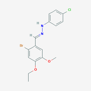 2-bromo-4-ethoxy-5-methoxybenzaldehyde (4-chlorophenyl)hydrazone