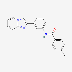 N-(3-(imidazo[1,2-a]pyridin-2-yl)phenyl)-4-methylbenzamide