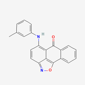 molecular formula C21H14N2O2 B5735387 5-[(3-methylphenyl)amino]-6H-anthra[1,9-cd]isoxazol-6-one 