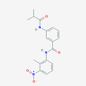 3-(isobutyrylamino)-N-(2-methyl-3-nitrophenyl)benzamide