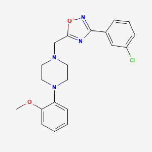 1-{[3-(3-chlorophenyl)-1,2,4-oxadiazol-5-yl]methyl}-4-(2-methoxyphenyl)piperazine