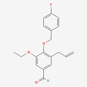 3-allyl-5-ethoxy-4-[(4-fluorobenzyl)oxy]benzaldehyde