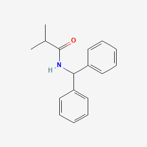 molecular formula C17H19NO B5735507 N-(diphenylmethyl)-2-methylpropanamide 