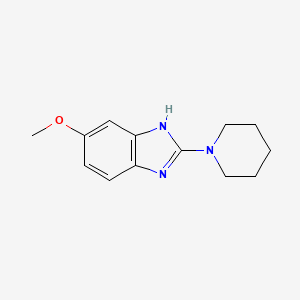 molecular formula C13H17N3O B5735515 5-methoxy-2-(1-piperidinyl)-1H-benzimidazole 