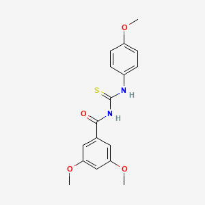 3,5-dimethoxy-N-{[(4-methoxyphenyl)amino]carbonothioyl}benzamide