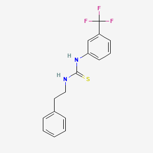 molecular formula C16H15F3N2S B5735558 N-(2-phenylethyl)-N'-[3-(trifluoromethyl)phenyl]thiourea 