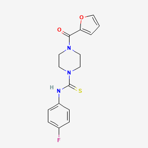 N-(4-fluorophenyl)-4-(2-furoyl)-1-piperazinecarbothioamide