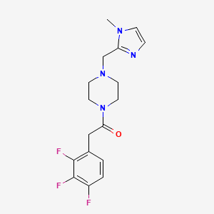 1-[(1-methyl-1H-imidazol-2-yl)methyl]-4-[(2,3,4-trifluorophenyl)acetyl]piperazine