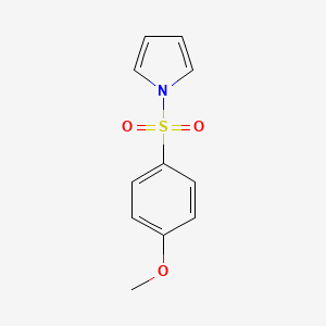 molecular formula C11H11NO3S B5735581 1-[(4-甲氧基苯基)磺酰基]-1H-吡咯 