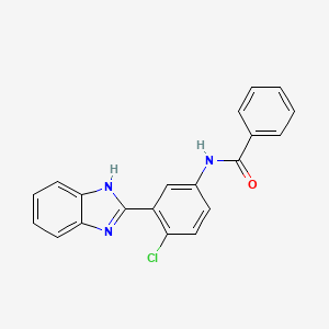 N-[3-(1H-benzimidazol-2-yl)-4-chlorophenyl]benzamide