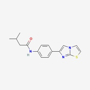 N-(4-imidazo[2,1-b][1,3]thiazol-6-ylphenyl)-3-methylbutanamide