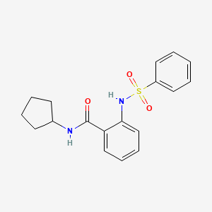 N-cyclopentyl-2-[(phenylsulfonyl)amino]benzamide