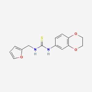 N-(2,3-dihydro-1,4-benzodioxin-6-yl)-N'-(2-furylmethyl)thiourea