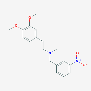 molecular formula C18H22N2O4 B5735643 2-(3,4-dimethoxyphenyl)-N-methyl-N-(3-nitrobenzyl)ethanamine 