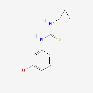 molecular formula C11H14N2OS B5735646 1-Cyclopropyl-3-(3-methoxyphenyl)thiourea 