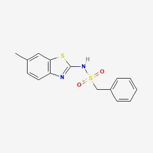 N-(6-methyl-1,3-benzothiazol-2-yl)-1-phenylmethanesulfonamide