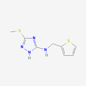 molecular formula C8H10N4S2 B5735696 3-(methylthio)-N-(2-thienylmethyl)-1H-1,2,4-triazol-5-amine 