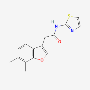 2-(6,7-dimethyl-1-benzofuran-3-yl)-N-1,3-thiazol-2-ylacetamide