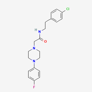 N-[2-(4-chlorophenyl)ethyl]-2-[4-(4-fluorophenyl)-1-piperazinyl]acetamide