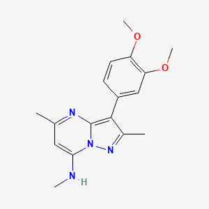 3-(3,4-dimethoxyphenyl)-N,2,5-trimethylpyrazolo[1,5-a]pyrimidin-7-amine