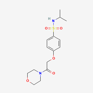 N-isopropyl-4-[2-(4-morpholinyl)-2-oxoethoxy]benzenesulfonamide