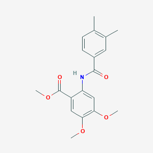 methyl 2-[(3,4-dimethylbenzoyl)amino]-4,5-dimethoxybenzoate