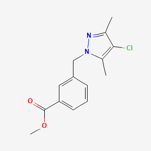 methyl 3-[(4-chloro-3,5-dimethyl-1H-pyrazol-1-yl)methyl]benzoate