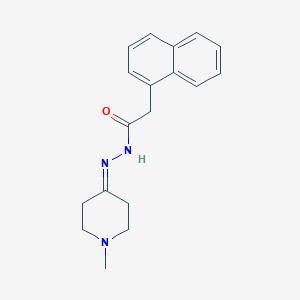 molecular formula C18H21N3O B5735757 N'-(1-methyl-4-piperidinylidene)-2-(1-naphthyl)acetohydrazide 