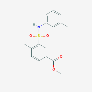 Ethyl 4-methyl-3-[(3-methylphenyl)sulfamoyl]benzoate