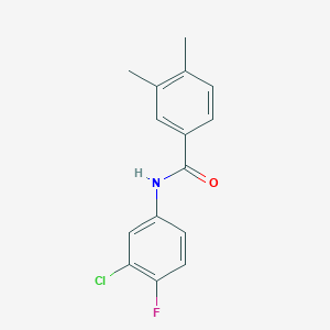 N-(3-chloro-4-fluorophenyl)-3,4-dimethylbenzamide