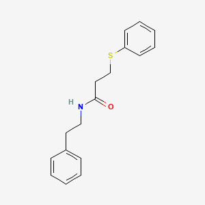 N-(2-phenylethyl)-3-(phenylthio)propanamide