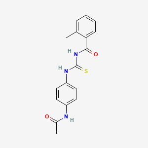 N-({[4-(acetylamino)phenyl]amino}carbonothioyl)-2-methylbenzamide