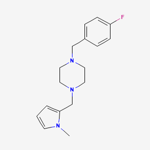 1-(4-fluorobenzyl)-4-[(1-methyl-1H-pyrrol-2-yl)methyl]piperazine