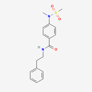 4-[methyl(methylsulfonyl)amino]-N-(2-phenylethyl)benzamide