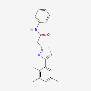 N-phenyl-2-[4-(2,3,5-trimethylphenyl)-1,3-thiazol-2-yl]acetamide