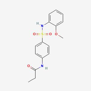 N-(4-{[(2-methoxyphenyl)amino]sulfonyl}phenyl)propanamide