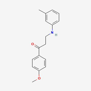 1-(4-methoxyphenyl)-3-[(3-methylphenyl)amino]-1-propanone