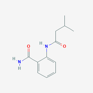 molecular formula C12H16N2O2 B5735952 2-[(3-methylbutanoyl)amino]benzamide 