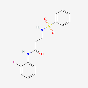 N~1~-(2-fluorophenyl)-N~3~-(phenylsulfonyl)-beta-alaninamide