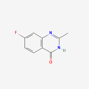 molecular formula C9H7FN2O B573599 7-Fluoro-2-methylquinazolin-4-ol CAS No. 194473-03-5