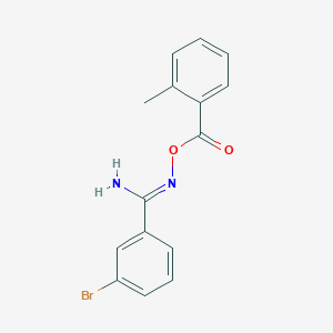 3-bromo-N'-[(2-methylbenzoyl)oxy]benzenecarboximidamide