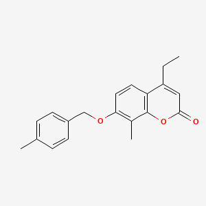 4-ethyl-8-methyl-7-[(4-methylbenzyl)oxy]-2H-chromen-2-one