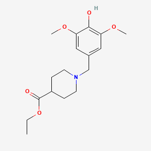 ethyl 1-(4-hydroxy-3,5-dimethoxybenzyl)-4-piperidinecarboxylate