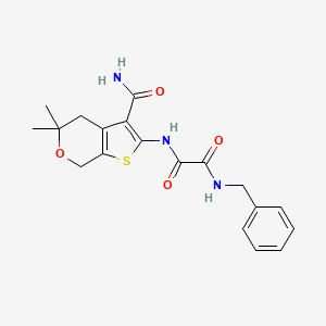 N-[3-(aminocarbonyl)-5,5-dimethyl-4,7-dihydro-5H-thieno[2,3-c]pyran-2-yl]-N'-benzylethanediamide