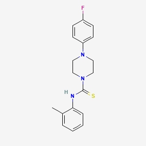 4-(4-fluorophenyl)-N-(2-methylphenyl)-1-piperazinecarbothioamide