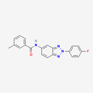 N-[2-(4-fluorophenyl)-2H-1,2,3-benzotriazol-5-yl]-3-methylbenzamide