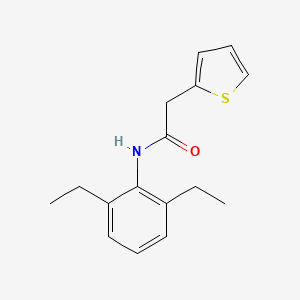 molecular formula C16H19NOS B5736070 N-(2,6-diethylphenyl)-2-(2-thienyl)acetamide 